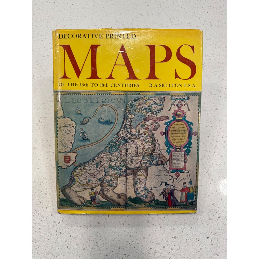"Decorative Printed Maps 15th-18th Centuries R.A. Skelton 1966 Hardcover Vintage